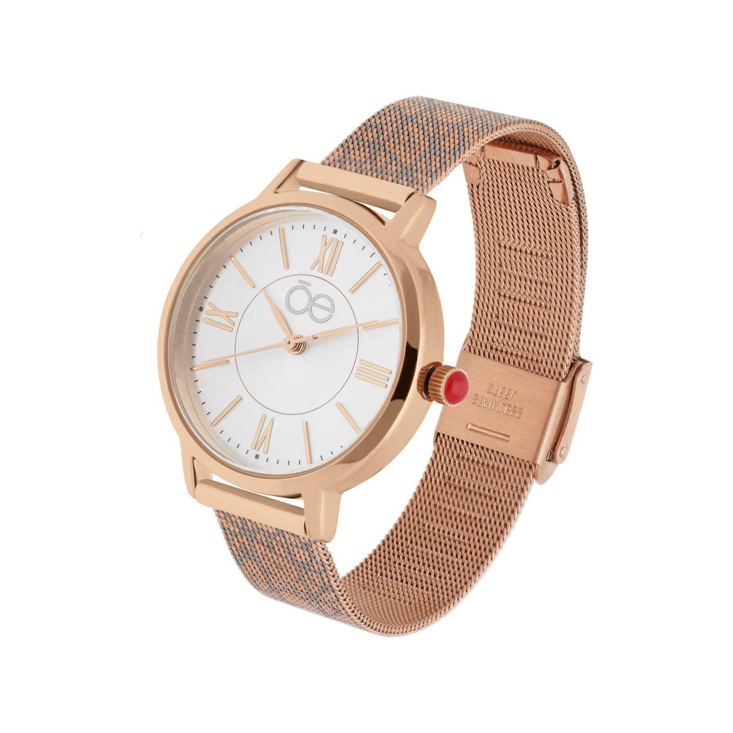 Reloj Análogo Cloe Samayl Acero Inoxidable Mujer Dorado