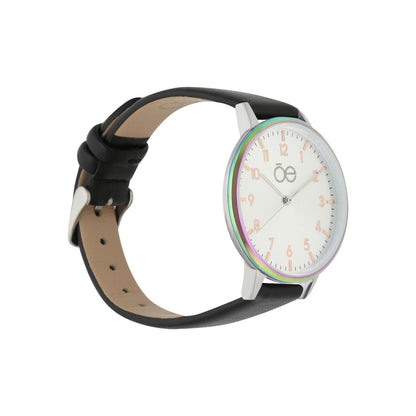 Reloj Analogo Cloe Piel Negro