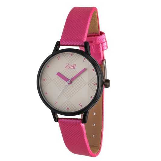 Reloj Análogo Zeit Dama Casual correa De Tacto Piel Textura