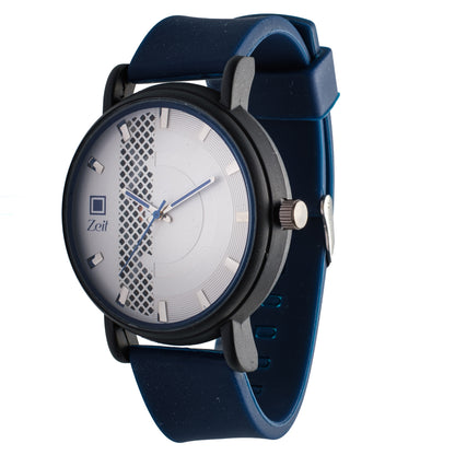 Reloj Análogo Zeit Caballero Casual Correa De Silicón Textura