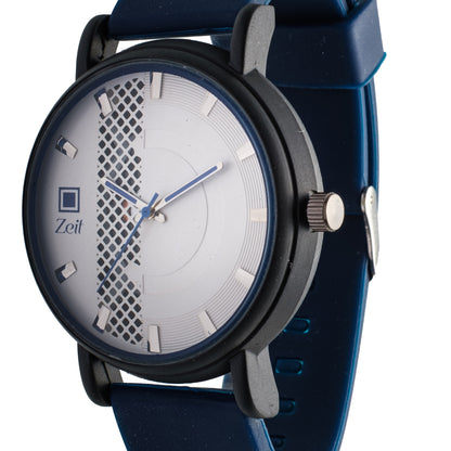 Reloj Análogo Zeit Caballero Casual Correa De Silicón Textura