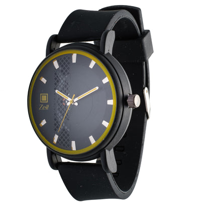 Reloj Análogo Zeit Caballero Casual Correa De Silicón Textura