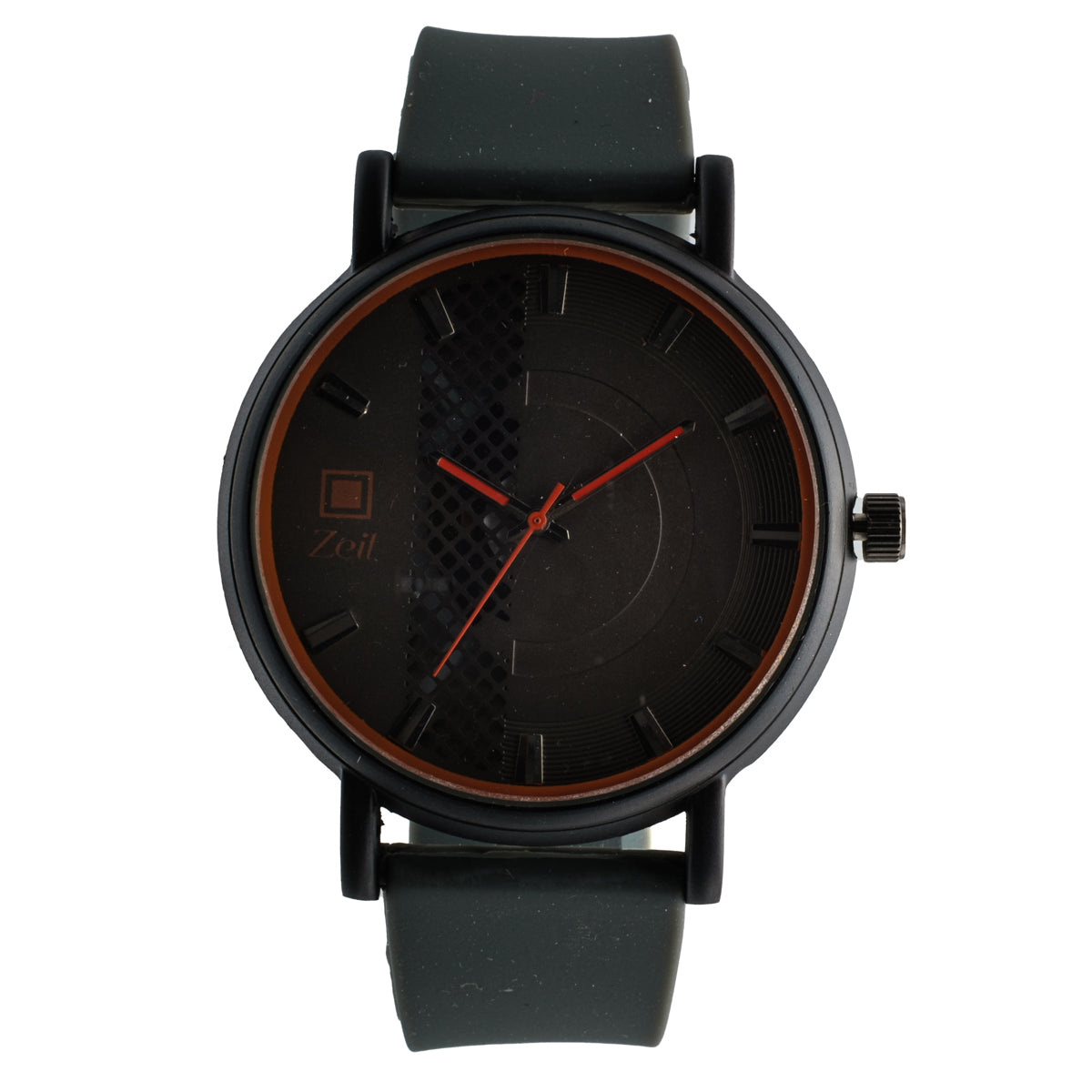 Reloj Análogo Zeit Caballero Casual Correa De Silicón Textura