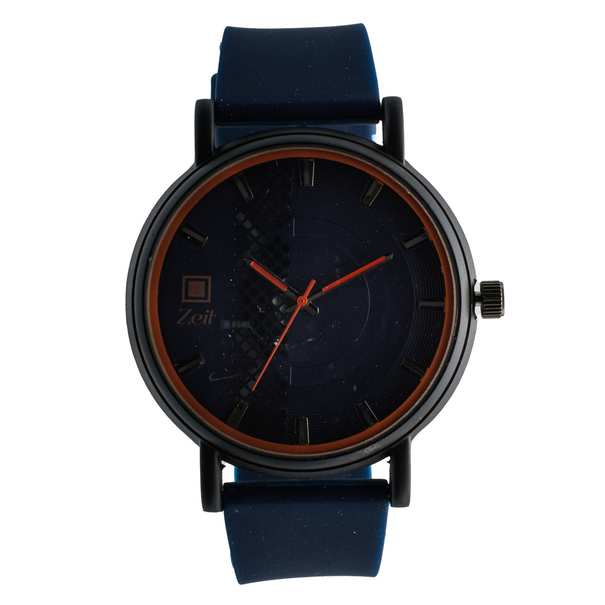 Reloj Análogo Zeit Caballero Casual Correa De Silicón Textura