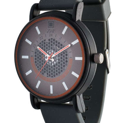 Reloj Análogo Zeit Caballero Casual Correa De Silicón Textura