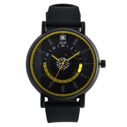 Reloj Análogo Zeit Caballero Casual Correa De Silicón Textura