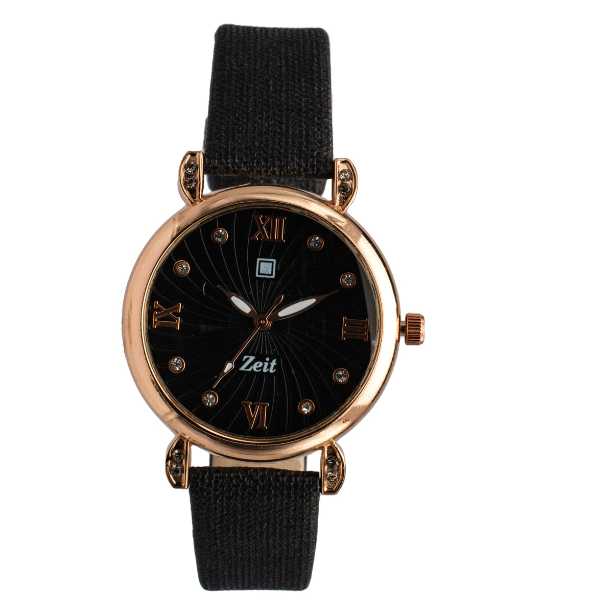 Reloj Análogo Zeit Dama Casual correa De Tacto Piel Textura