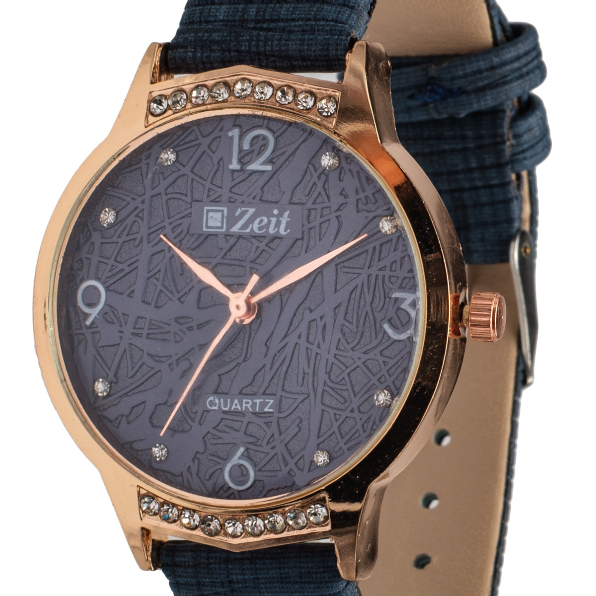 Reloj Análogo Zeit Dama Casual correa De Tacto Piel Textura