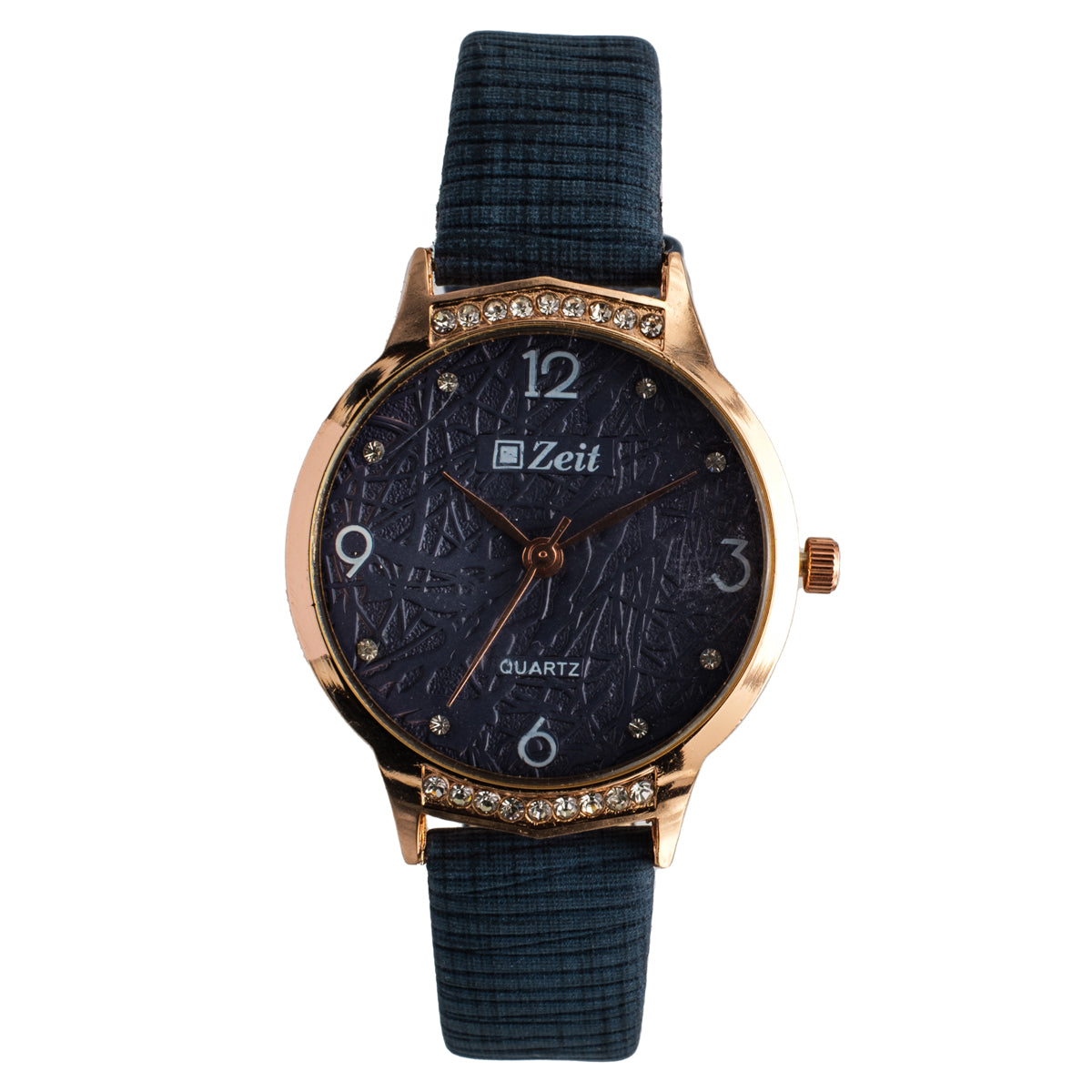 Reloj Análogo Zeit Dama Casual correa De Tacto Piel Textura