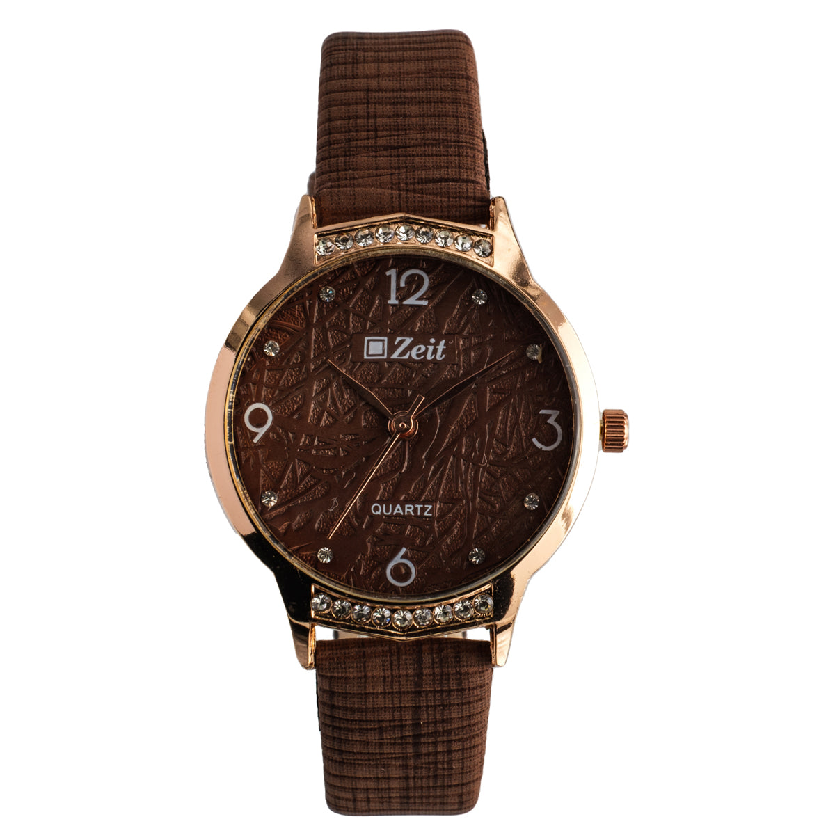 Reloj Análogo Zeit Dama Casual correa De Tacto Piel Textura