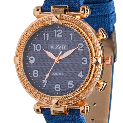 Reloj Análogo Zeit Dama Casual correa De Tacto Piel Textura