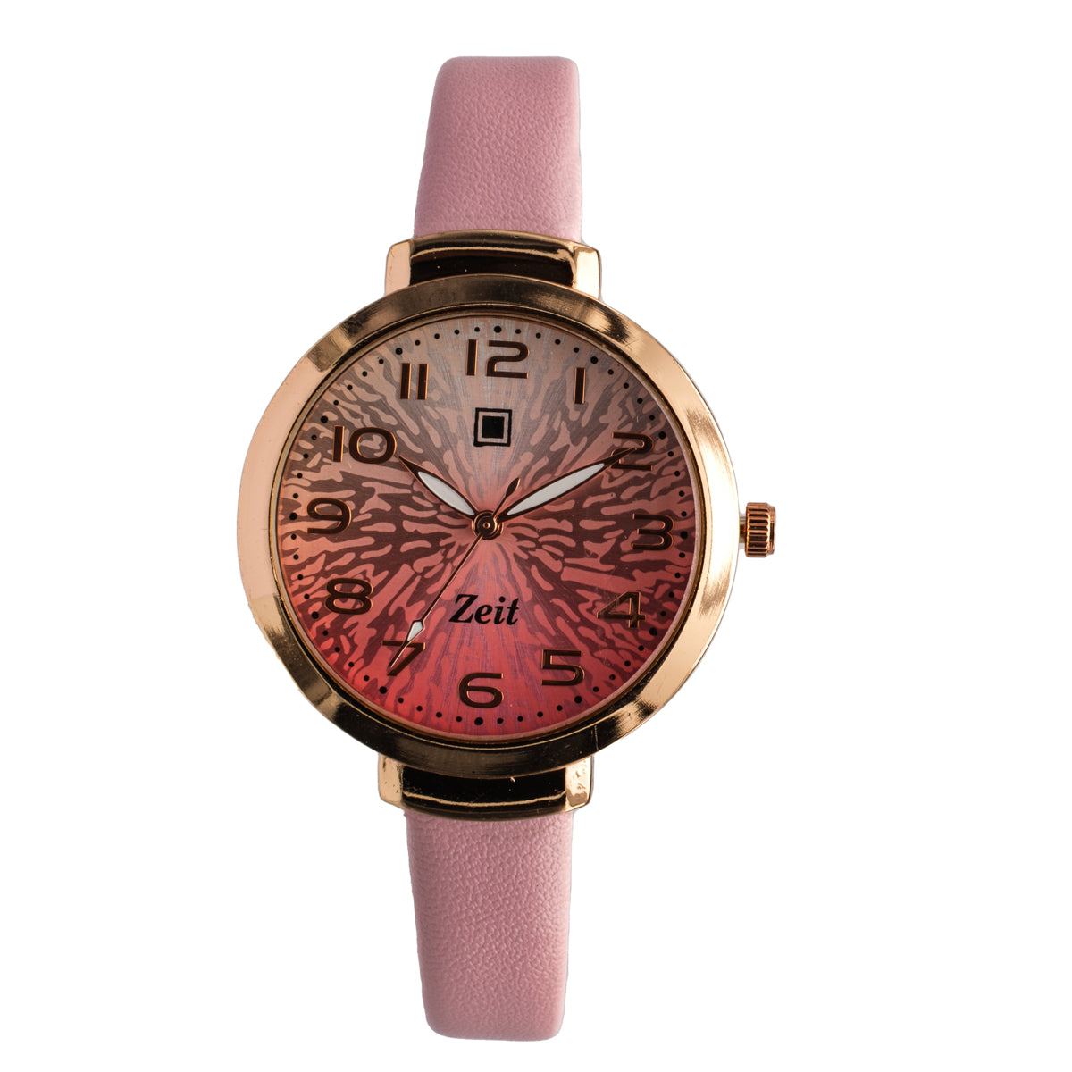 Reloj Análogo Zeit Dama Casual correa De Tacto Piel Textura