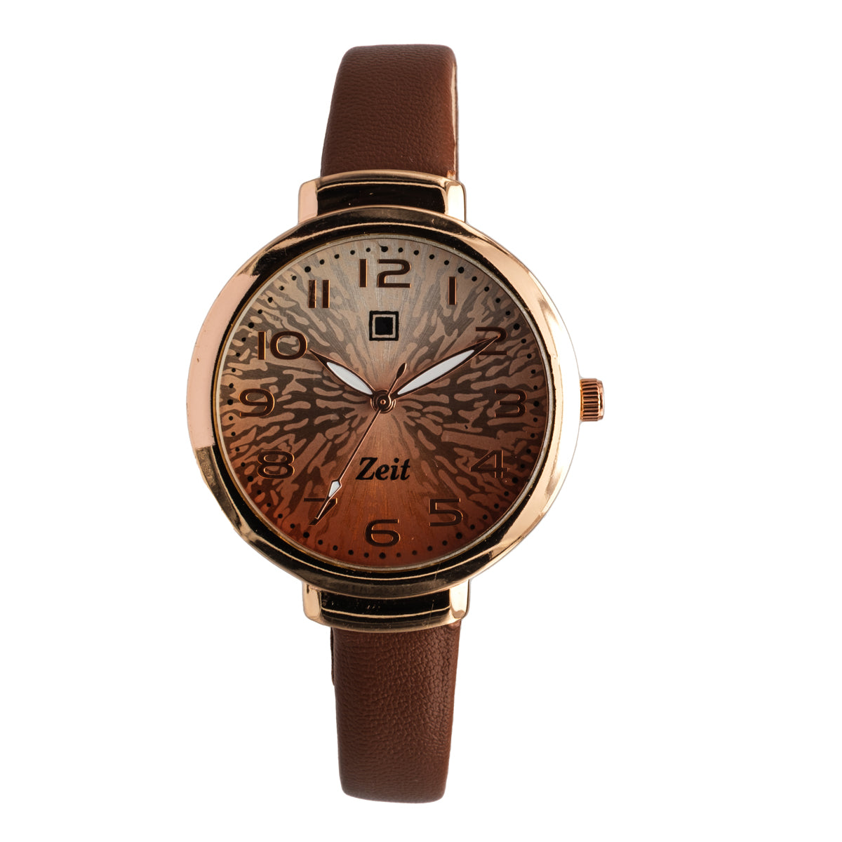 Reloj Análogo Zeit Dama Casual correa De Tacto Piel Textura