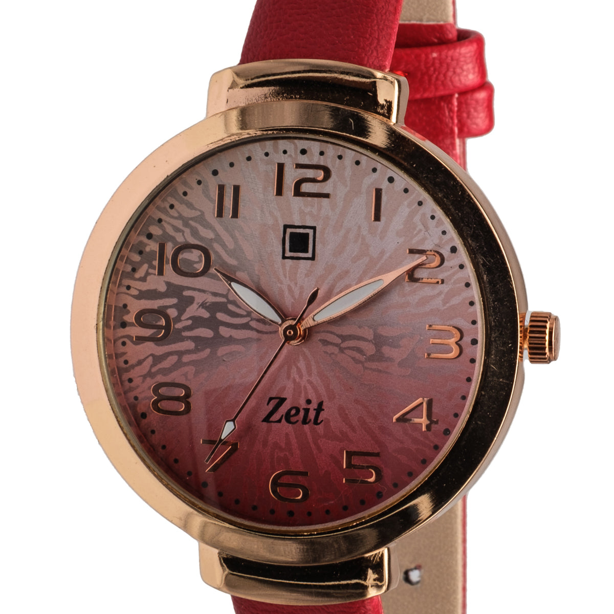 Reloj Análogo Zeit Dama Casual correa De Tacto Piel Textura