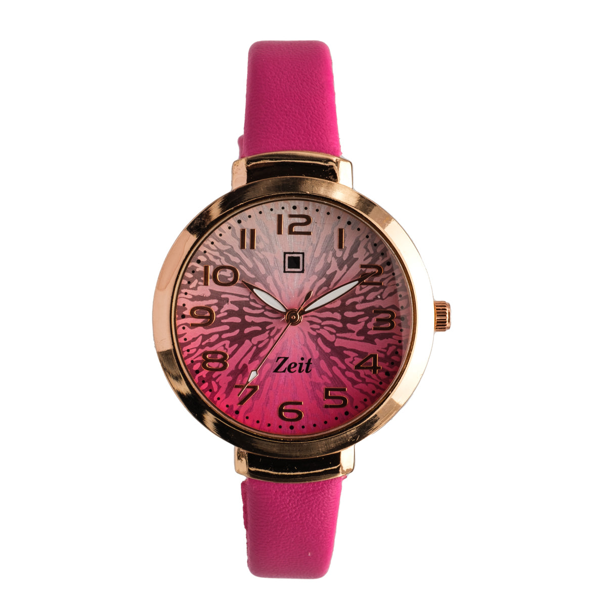 Reloj Análogo Zeit Dama Casual correa De Tacto Piel Textura