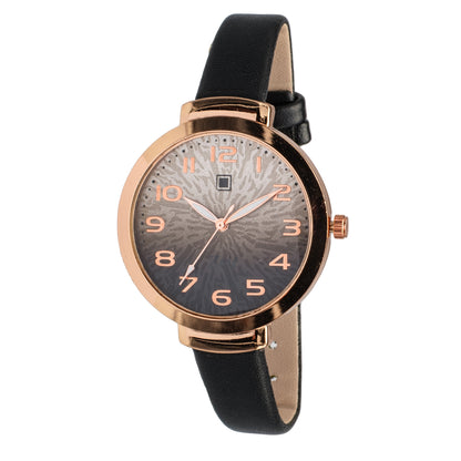 Reloj Análogo Zeit Dama Casual correa De Tacto Piel Textura