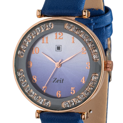 Reloj Análogo Zeit Dama Casual correa De Tacto Piel Textura