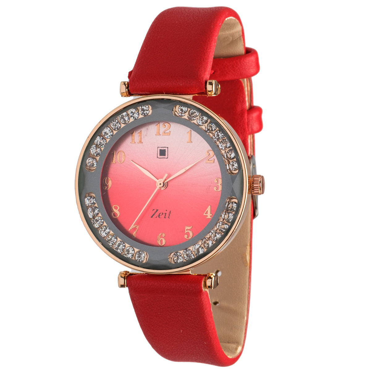 Reloj Análogo Zeit Dama Casual correa De Tacto Piel Textura