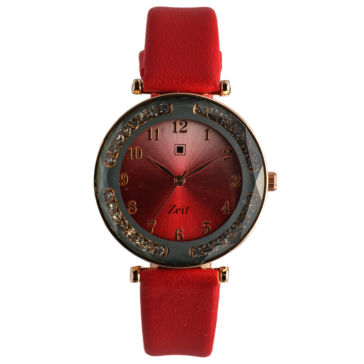 Reloj Análogo Zeit Dama Casual correa De Tacto Piel Textura