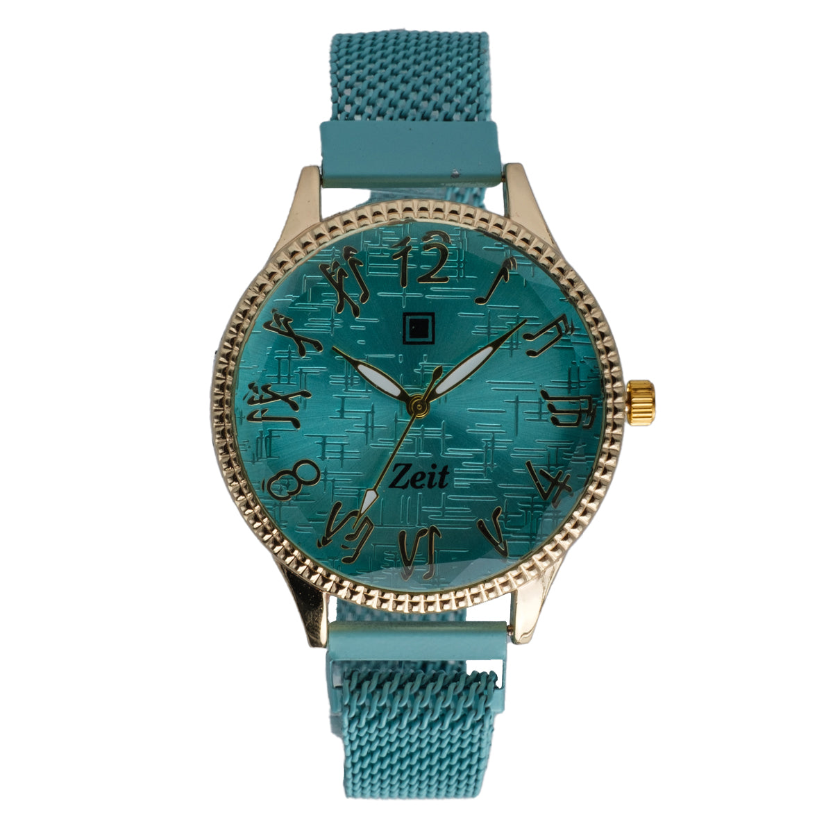 Reloj Análogo Zeit Dama Casual correa De Mesh Bisel Textura