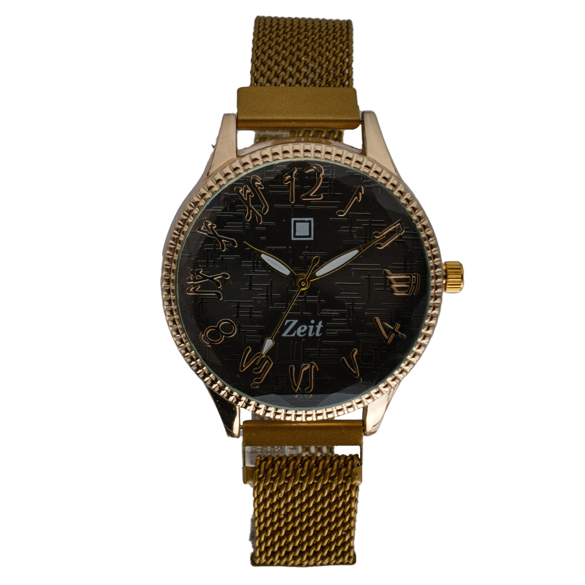 Reloj Análogo Zeit Dama Casual correa De Mesh Bisel Textura