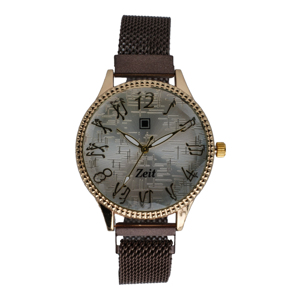 Reloj Análogo Zeit Dama Casual correa De Mesh Bisel Textura