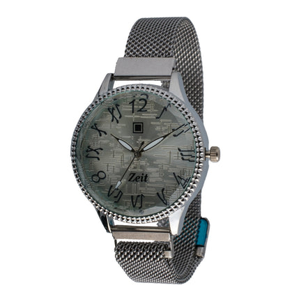 Reloj Análogo Zeit Dama Casual correa De Mesh Bisel Textura